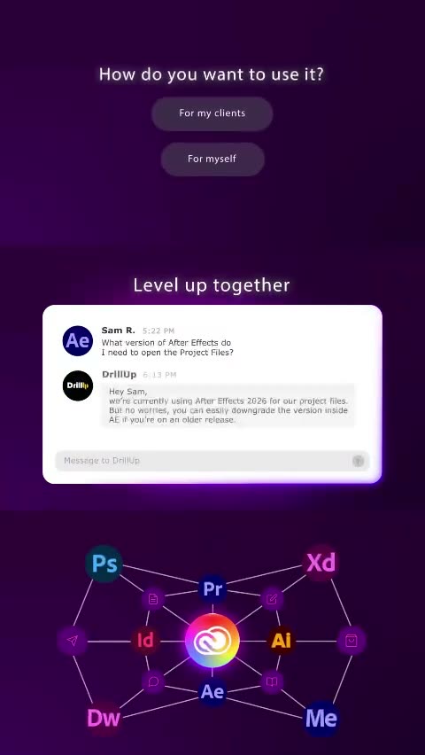 Community After Effects: After Effects template (Ads), motion design video