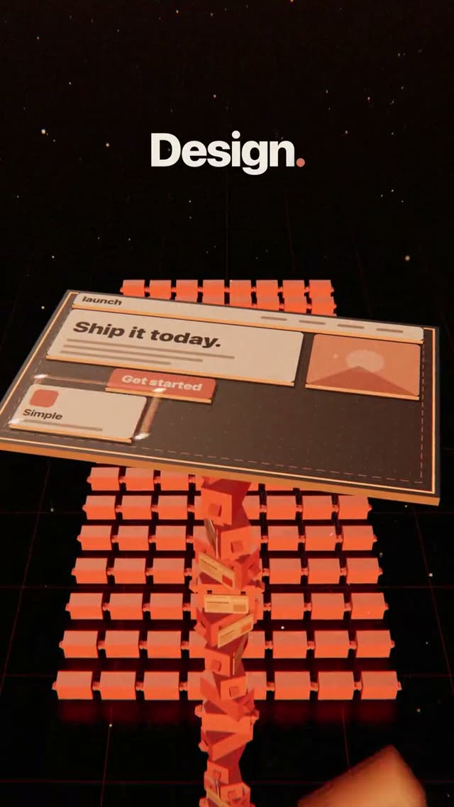 Claude Agents: AI-generated 3D ad for an AI coding assistant, one continuous camera flight through 3D worlds in 9:16