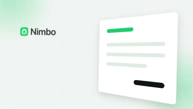 Nimbo: KI-generierter Produktfilm für ein Rechnungs-Tool, das Rechnungen selbst erstellt, verschickt und nachfasst, Motion-Design-Video im Format 16:9