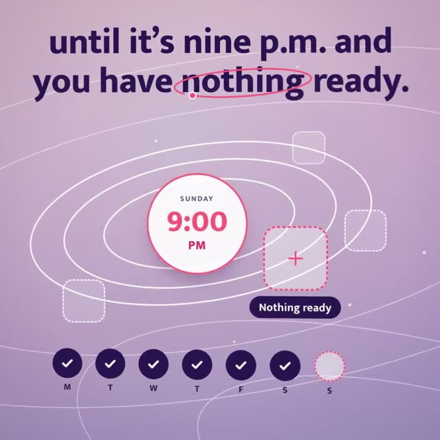 Orbita: KI-generierter Produktfilm für einen Social-Media-Planer, Motion-Design-Video im Format 1:1
