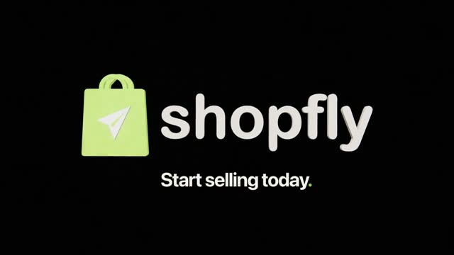 Shopfly: AI-generated 3D ad for a shop platform, one continuous camera flight through 3D worlds in 16:9