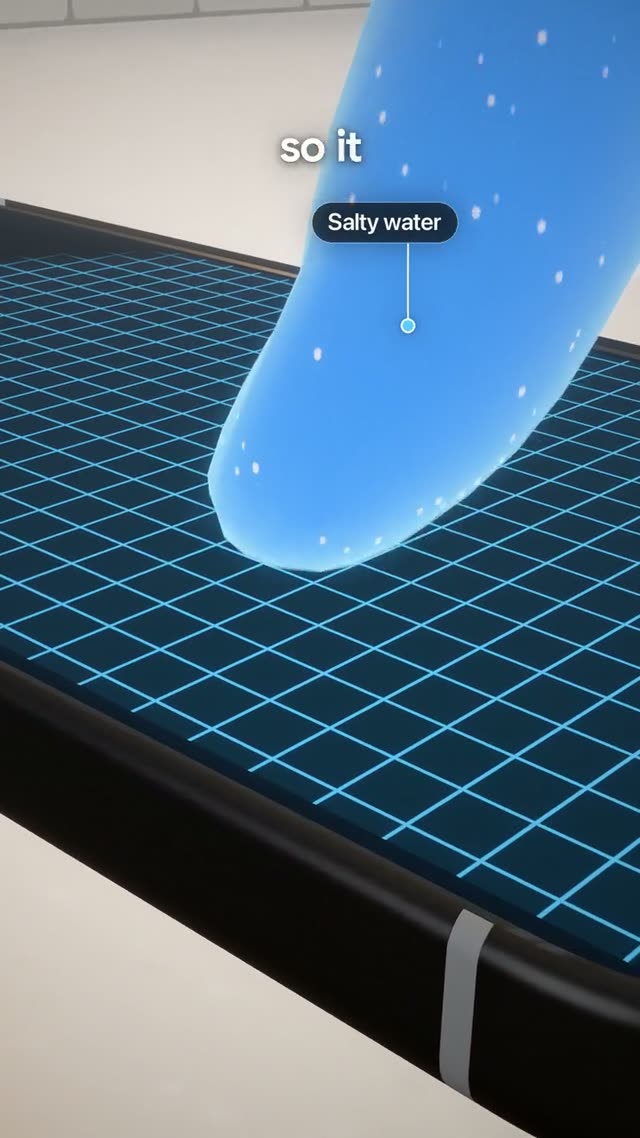Touchscreen: KI-generierter 3D-Werbefilm für den Touchscreen eines Handys, eine durchgehende Kamerafahrt durch 3D-Welten im Format 9:16