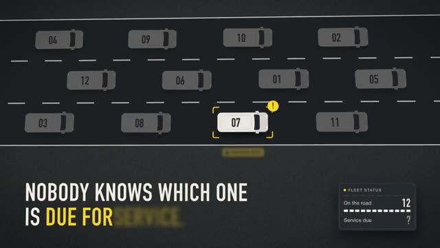 Vantro: KI-generierter Produktfilm für Wartung und Tankkosten von Transporterflotten, Motion-Design-Video im Format 16:9